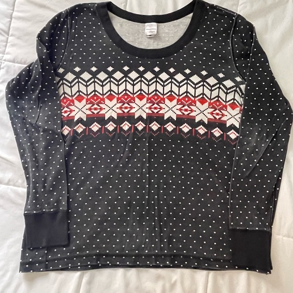 Hanna Andersson Fair Aisle pajamas Size L Christmas Holiday Winter Matching - Picture 2 of 6